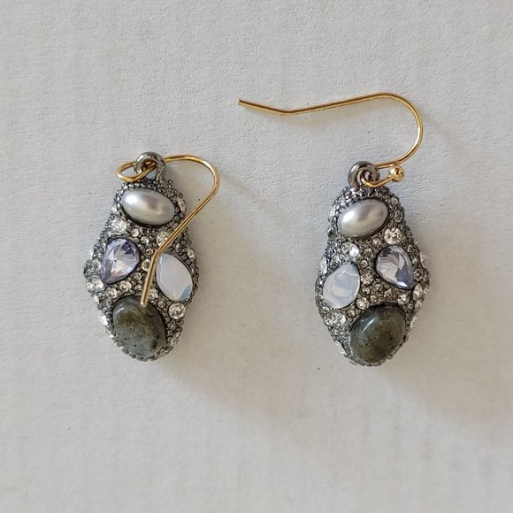 Alexis Bittar French Hook Dangle Earrings. Earrings will come with suede pouch. - Picture 3 of 5